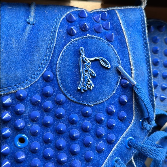 Christian Louboutin Blue Lou Pik Pik Orlato Flat Spike Sneakers 460cl33 main image 4